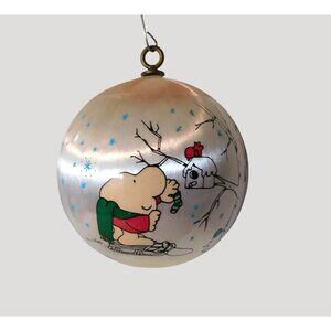 Vintage 1981 Ziggy Christmas Ornament Satin Holiday Humor Collectible
